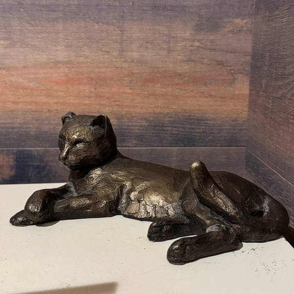 Two FIRTH Sculptures YUM-YUM Cat Sitting & Tinkerbell Paul Jenkins Feline - Picture 7 of 12